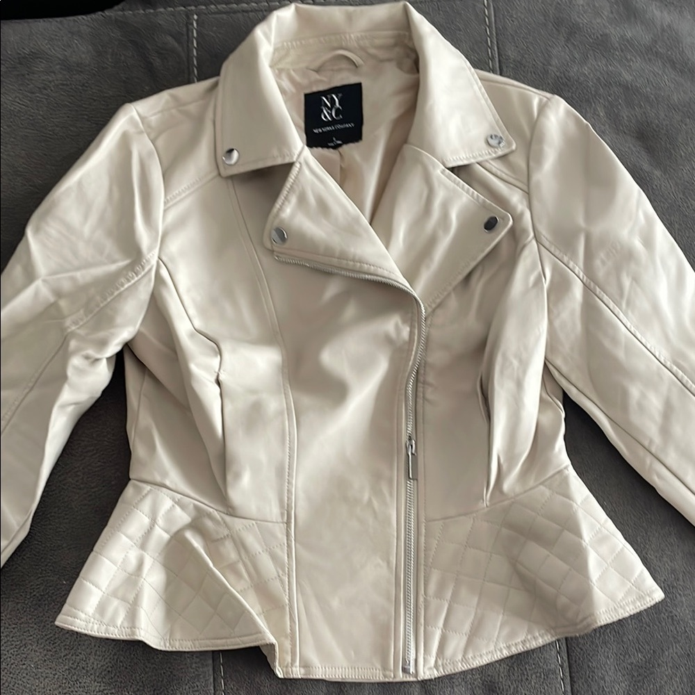New York & Company Women's Faux Leather Jacket